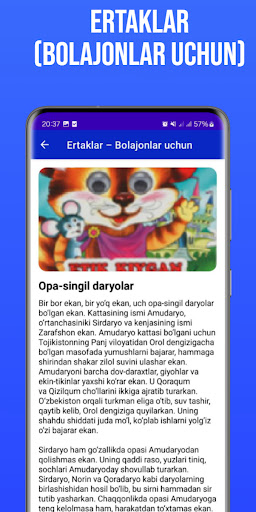 Ertaklar (bolajonlar uchun);3.5066667;